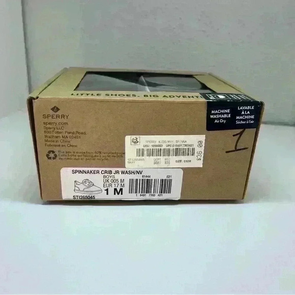 Sperry Unisex Baby Spinmaker Crib Jr Washable Sneaker - Picture 3 of 7